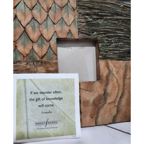 Fancy Frames 3D Resin-Type 'Woods' Themed 2.5 x 2.5 Frame Area, New w/o Box - Picture 2 of 8
